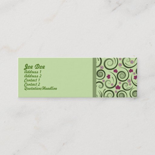 Customizable Elegant Skinny Businesscard Business Cards