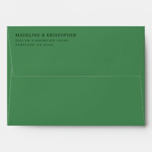 Elegant Green Minimalist Envelope