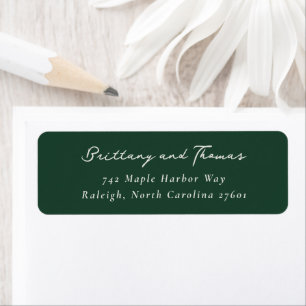 Elegant Green Minimalist Label
