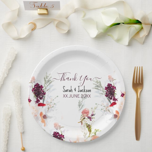 ELEGANT GREEN, ORANGE, RED & WINE BABY SHOWER PAPER PLATES (Wedding)