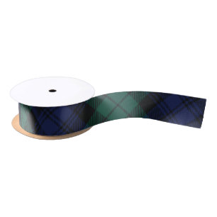 Elegant Green Plaid Classic Rustic Tartan Satin Ribbon