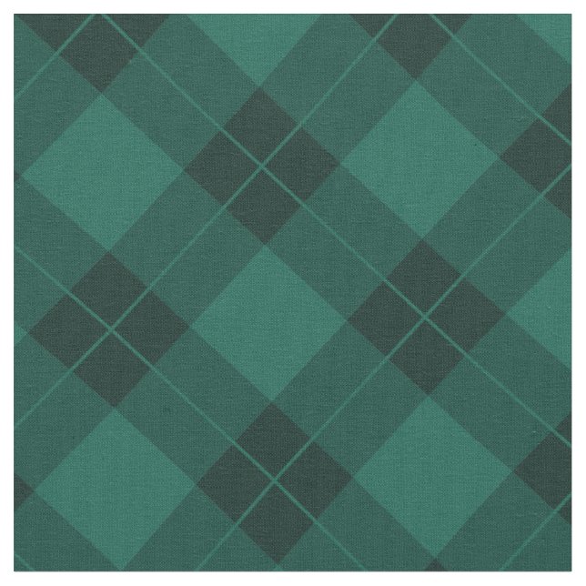 Elegant Green Plaid | Fabric (Close Up)