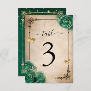 Brown Kraft Paper Background Printed Table Number, Zazzle