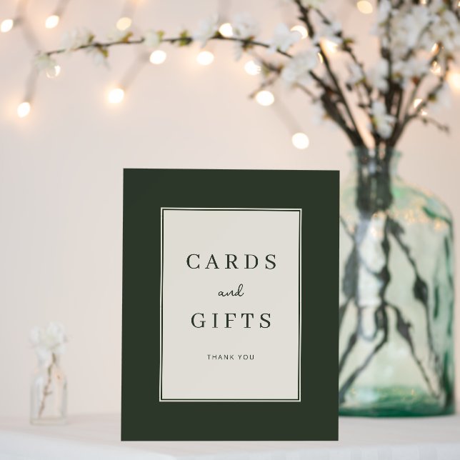Elegant Green Serif Gratitude Sign (In Situ (Wedding))