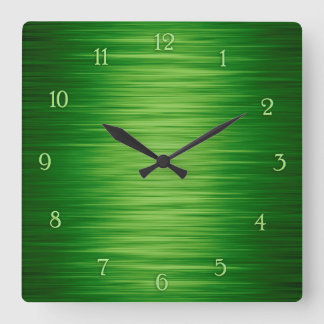 Elegant green shaded wall clock