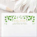 Elegant Green Shamrocks Irish St. Patrick's Day Label<br><div class="desc">These elegant return address labels are perfect for adding a touch of glam to your mail. The design features green watercolor shamrocks with easy to personalize template wording. This design matches the "Lucky in Love" bridal shower collection but you can use these labels for all your mailing needs. View the...</div>