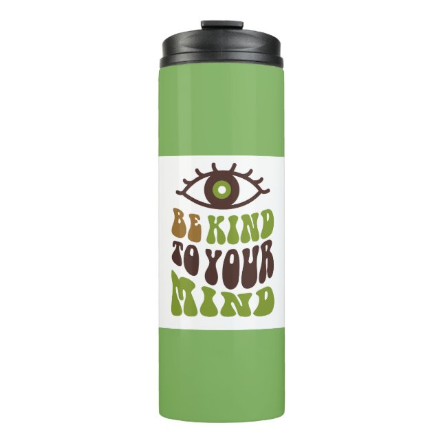 Elegant Green styled Thermal tumbler for drinking. (Front)