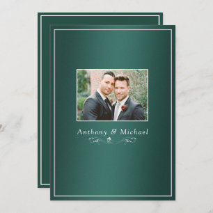 Elegant Green Textured Look Background Dividers Invitation