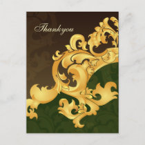 Elegant green Thank You Cards