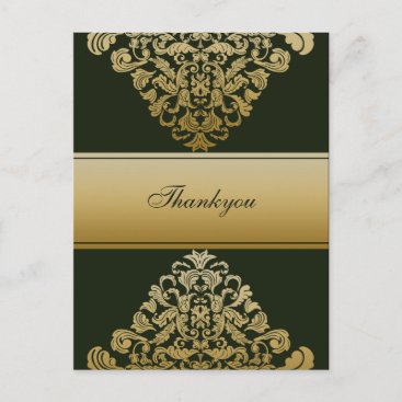 Elegant green Thank You Cards