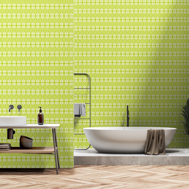 Elegant Green Wallpaper (Bathroom)