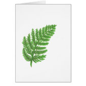 Elegant green watercolor ferns woodland leaves (Front)