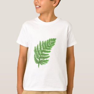 Elegant green watercolor ferns woodland leaves T-Shirt