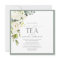 Elegant Green Watercolor Floral Bridal Tea Shower