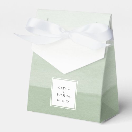 Elegant Green Wedding Favor Boxes