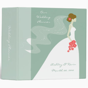 Elegant Green Wedding Planner binder