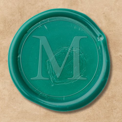 Elegant Green Wedding  Wax Seal Sticker