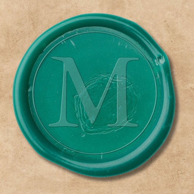 Elegant Green Wedding  Wax Seal Sticker (Creator Uploaded)