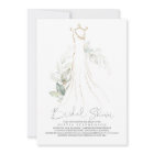 Elegant Greenery and Wedding Dress Bridal Shower