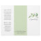 Elegant Greenery Beauty Salon Trifold Brochure