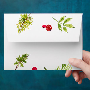 Elegant Greenery Botanical Envelope
