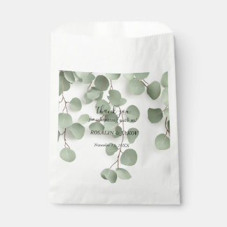 Elegant Greenery Botanical Favor Bag