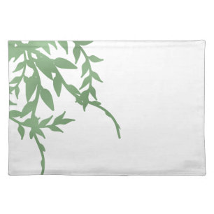 Elegant Greenery Cloth Placemat