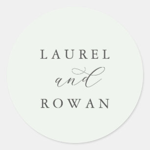 Elegant Greenery Coordinate Wedding Envelope Seals