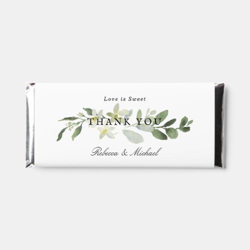 Elegant Greenery Eucalyptus Wedding Hershey Bar Favors