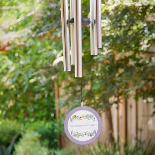 Elegant Greenery Floral New Home Housewarming Wind Chime