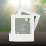 Elegant Greenery Floral Sage Green Wedding Favor Tea Bag Drink Mix<br><div class="desc">Elegant floral greenery sage green wedding favor personalized with your names and special wedding date. Designed by Thisisnotme©</div>