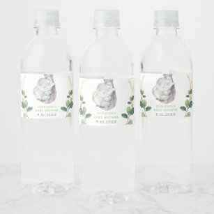 Baby Shower Water Bottle Labels Zazzle