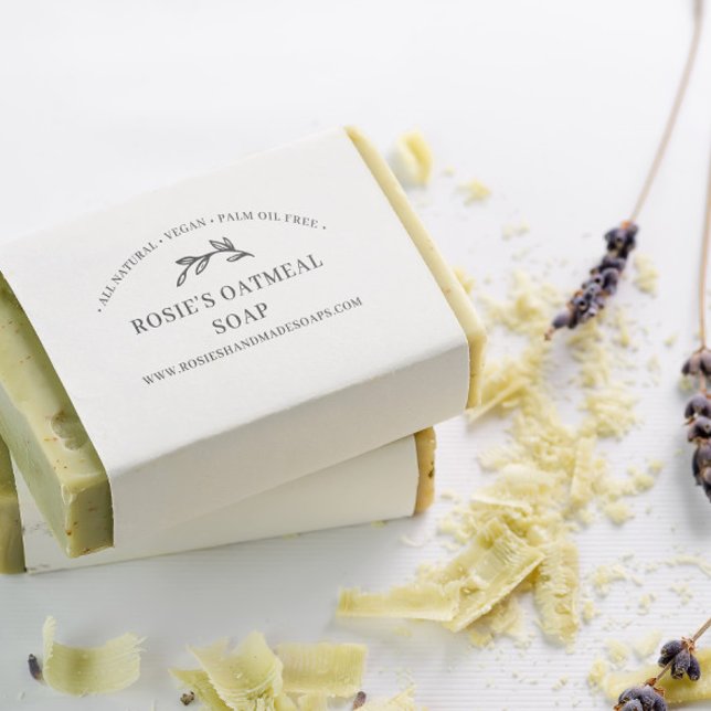 Elegant Greenery Handmade Beauty Skincare Product Rubber Stamp (Creator Uploaded)