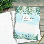 Elegant Greenery Name 2023 Planner<br><div class="desc">This Planner is decorated with elegant watercolor eucalyptus greenery and a blue sky. Customize it with your name and year. Use the Design Tool to change the text size, style, or color. Because we create our artwork you won't find this exact image from other designers. Original Watercolor © Michele Davies....</div>