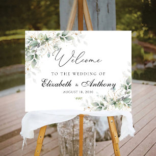 Elegant Greenery Wedding Foam Boards