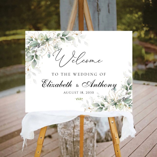 Elegant Greenery Wedding Foam Boards (Creator Uploaded)