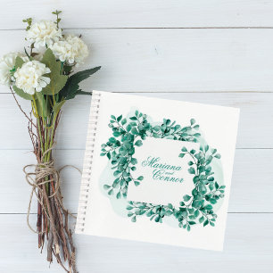 Elegant Greenery Wedding Guest Book