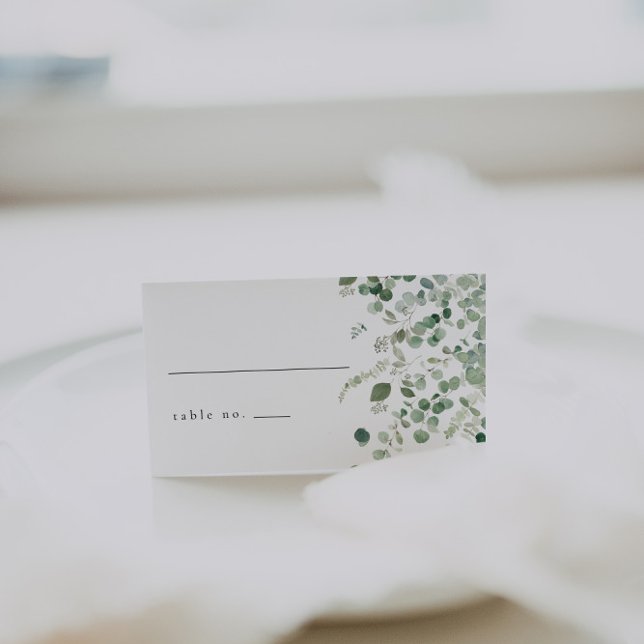 Elegant Greenery Wedding Place Cards (Creator Uploaded)