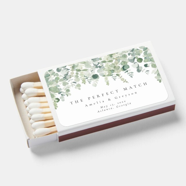 Elegant Greenery Wedding The Perfect Match (Front Open)