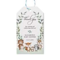 Elegant Greenery Woodland Forest Baby Shower Favor Gift Tags