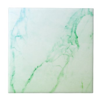 Elegant Greenmarble Ceramic Tile by TheSillyHippy at Zazzle