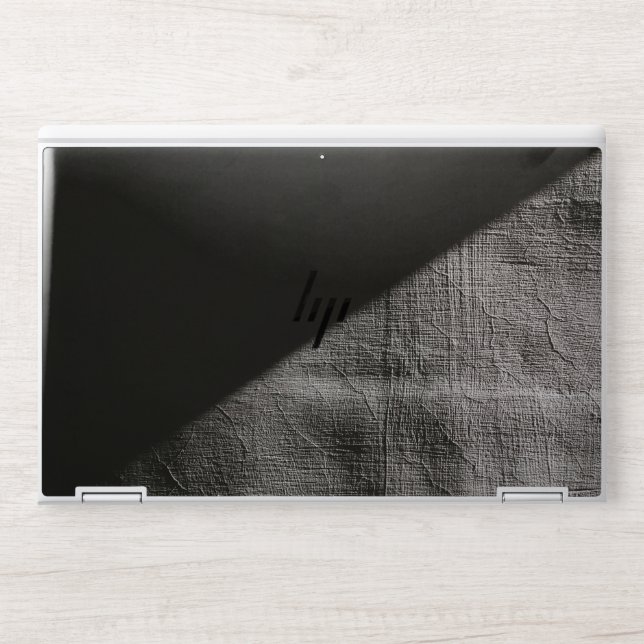 Elegant Grey & Dark Texture Template HP Laptop Skin (Front)