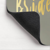 Elegant grey & gold bridesmaid mouse pad (Corner)
