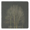 ELEGANT GREY GOLD FALL AUTUMN TREES MONOGRAM