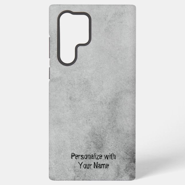 "Elegant Grey Grunge Background Cell Phone Case" Samsung Galaxy Case (Back)