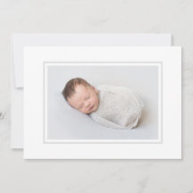 Elegant Grey Photo Birth