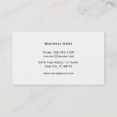 Elegant Grey Stone Attorney Business Card (Back)