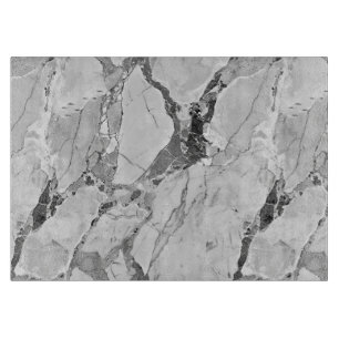 Elegant Grey Twilight Marble Fantasy Decorative Gl Cutting Board