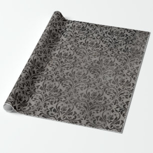 Elegant Grey Victorian  Wrapping Paper