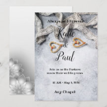 Elegant Grey Wedding invitation